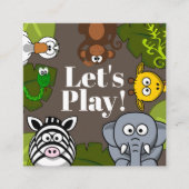 Kinderspielkarte Quadratische Visitenkarte (Vorderseite)