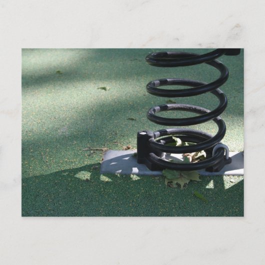 Kinderspielplatz 16 Metal Spring Postkarte (Vorderseite)