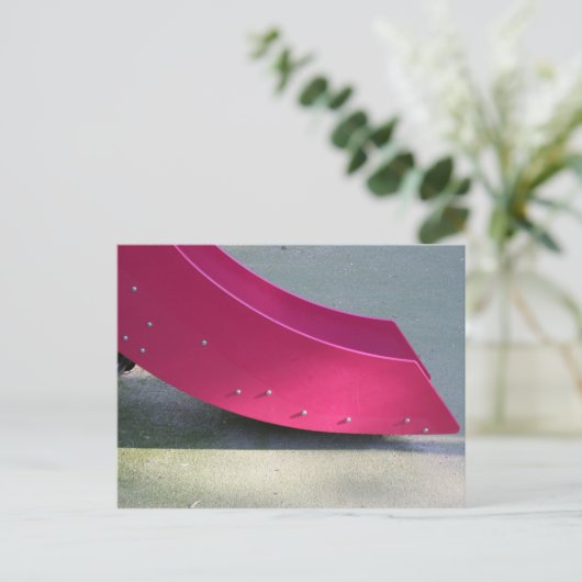 Kinderspielplatz 28 Rote Postkarte (Stehend Vorderseite)