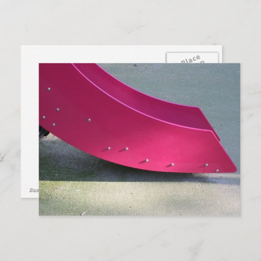 Kinderspielplatz 28 Rote Postkarte (Vorne/Hinten)