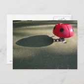 Kinderspielplatz 30 Ladybug rocking PostC Postkarte (Vorne/Hinten)