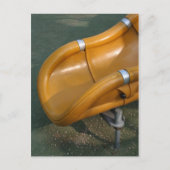 Kinderspielplatz 32 Gelbe Postkarte (Vorderseite)