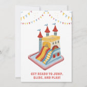 Kinderspielplatz am Geburtstag Einladung (Rückseite)