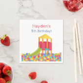 Kinderspielplatz Ball Pits Geburtstagsparty Napkin Serviette (Beispiel)