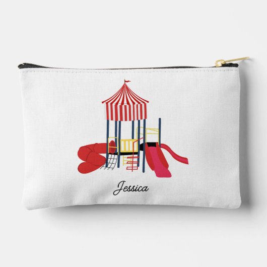 Kinderspielplatz Individuelle Name School Zubehörtasche (Rückseite)