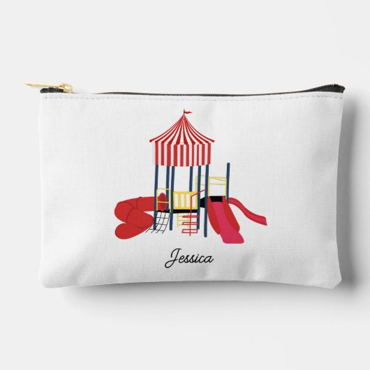 Kinderspielplatz Individuelle Name School Zubehörtasche (Vorderseite)