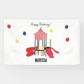 Kinderspielplatz Jungs Mädchen Geburtstag Individu Banner (Horizontal)