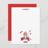 Kinderspielplatz Jungs Mädchen Geburtstag Individu Mitteilungskarte (Vorne/Hinten)