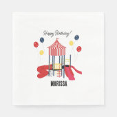 Kinderspielplatz Jungs Mädchen Geburtstag Individu Serviette (Vorderseite)