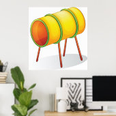 Kinderspielplatz Tunnel Tube Kids Aktivitäten Poster (Heimbüro)