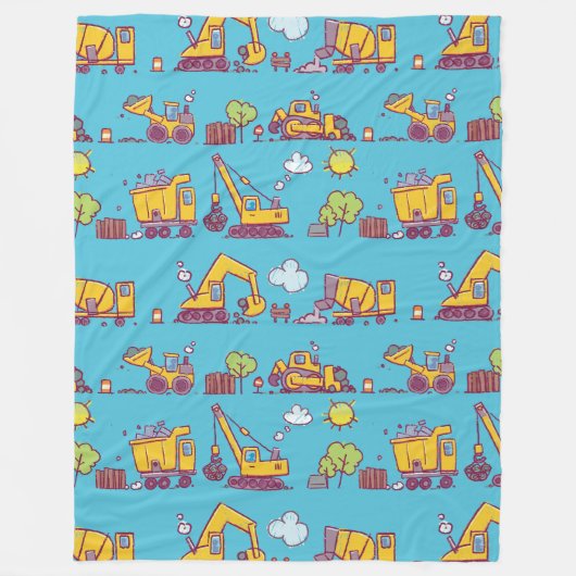 Kinderspielplatz und -fahrzeuge fleecedecke (Vorderseite)