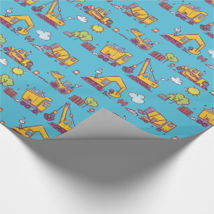 Kinderspielplatz und -fahrzeuge geschenkpapier