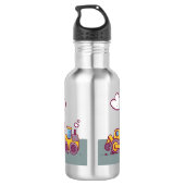 Kinderspielplatz und Fahrzeuge rostfrei Edelstahlflasche (Rückseite)