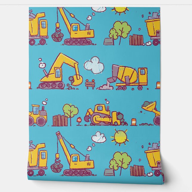 Kinderspielplatz und -fahrzeuge tapete (Abrollen)