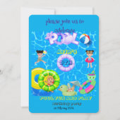 Kinderspielplatz und Geburtstagsparty Einladung (Vorderseite)