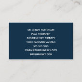 Kinderspieltherapeut Kinderspielzeug Visitenkarte (Rückseite)