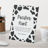 Kinderspielzeichen "Holy Cow Baby Shower Schnuller Sockelschild (In SItu)