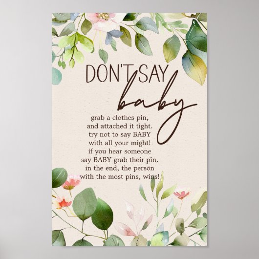 Kinderspielzeichen von Woodland Animals Poster (Vorne)