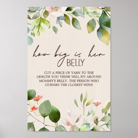 Kinderspielzeichen von Woodland Animals Poster (Vorne)