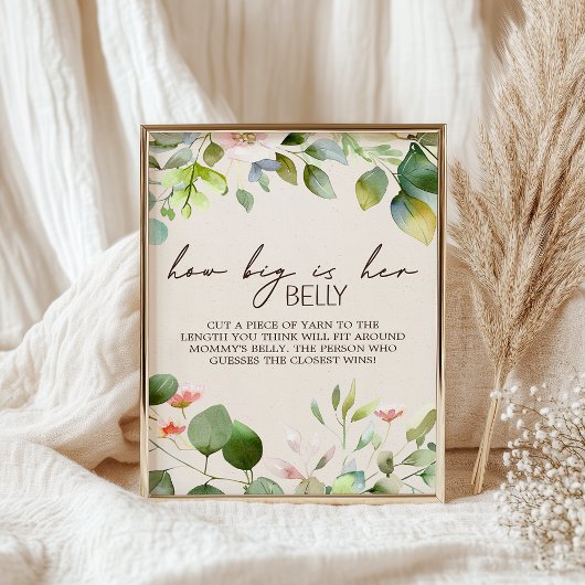 Kinderspielzeichen von Woodland Animals Poster