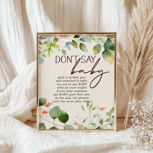 Kinderspielzeichen von Woodland Animals Poster