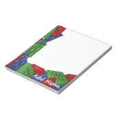 Kinderspielzeug Art - Gebäude Blocks Notizblock (Rotiert)