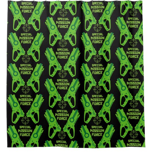 Kinderspielzeug Battle Christmas and Birthday Duschvorhang (Vorderseite)