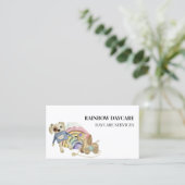 Kinderspielzeug Boho Wasserfarbe Visitenkarte (Stehend Vorderseite)