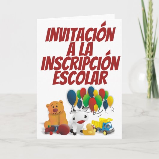 Kinderspielzeug Einladung (Vorderseite)