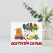 Kinderspielzeug Einladungspostkarte (Stehend Vorderseite)