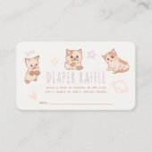 Kinderspielzeug für Kinder-Duschkatzen-Windeln Begleitkarte (Vorderseite)