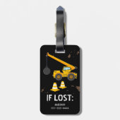 Kinderspielzeug Gepäckanhänger (Rückseite vertikal)