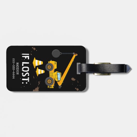 Kinderspielzeug Gepäckanhänger (Rückseite horizontal)