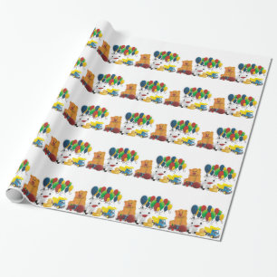 Kinderspielzeug Geschenkpapier
