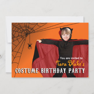 Kinderspielzeug Halloween-Kostüm-Foto Geburtstagsp Einladung