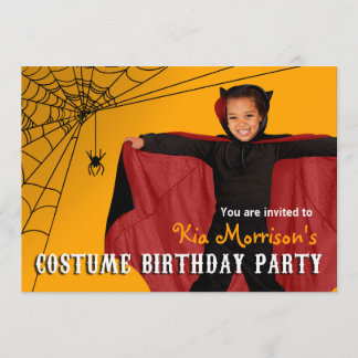 Kinderspielzeug Halloween-Kostüm-Foto Geburtstagsp Einladung