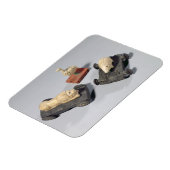 Kinderspielzeug: Igel, Löwe und Taube, Su Magnet (Linke Seite)