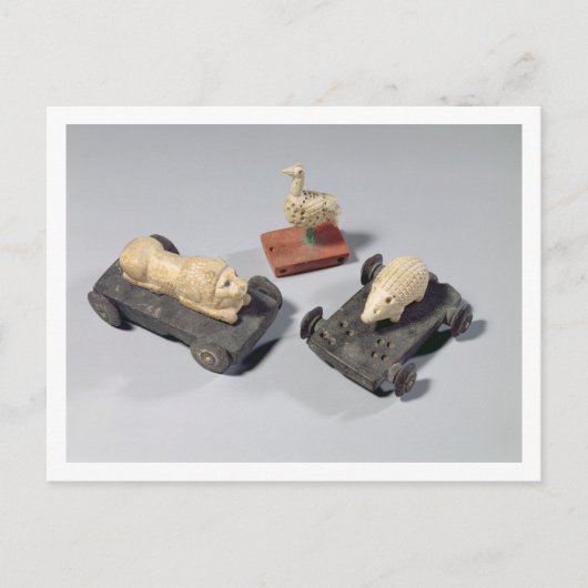 Kinderspielzeug: Igel, Löwe und Taube, Su Postkarte (Vorderseite)