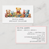 Kinderspielzeug Kindermädchen Kinderpflege Kinderm Visitenkarte (Vorne/Hinten)