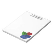 Kinderspielzeug Kunst - Gebäude Blocks Notizblock (Rotiert)