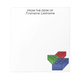 Kinderspielzeug Kunst - Gebäude Blocks Notizblock