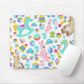Kinderspielzeug-Muster mit Teddybären Mousepad (Mit Mouse)