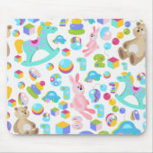Kinderspielzeug-Muster mit Teddybären Mousepad (Vorne)