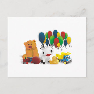 Kinderspielzeug Postkarte