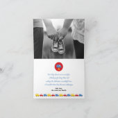 Kinderspielzeug Spaß & Niedlicher blauer Lkw Gelbe Dankeskarte (Innenseite)