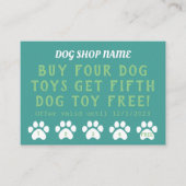 Kinderspielzeug-Treuekarte Begleitkarte (Vorderseite)