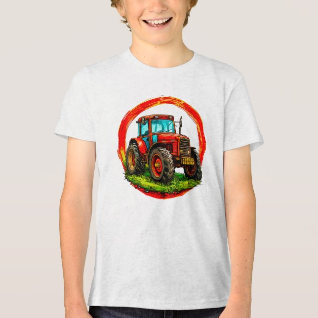 Kinderspielzeug Tri-Blend Shirt (Vorderseite)