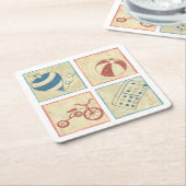 Kinderspielzeug von Chariklia Zarris Rechteckiger Pappuntersetzer (angewinkelt)