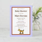 Kinderspielzeug Western Kinderdusche Einladungen (Stehend Vorderseite)