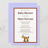 Kinderspielzeug Western Kinderdusche Einladungen (Vorne/Hinten)